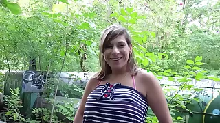 GERMAN SCOUT - Reife T&uuml;rkin Farah in Berlin an Lost Place extrem versaut gefickt